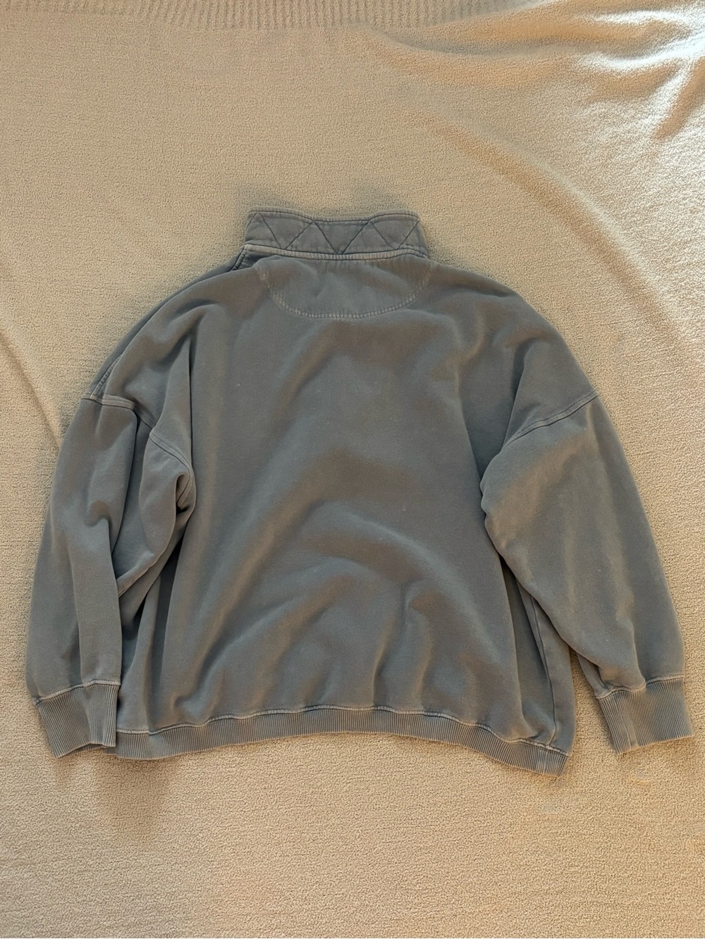 Aerie Oh Snap! blue quarter snap sweatshirt size XL - Picture 4 of 4